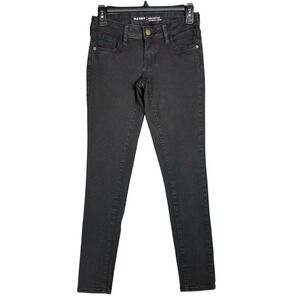 Old Navy Rockstar Jeans Womens 2R Black Skinny Low Rise Stretch Denim Pants